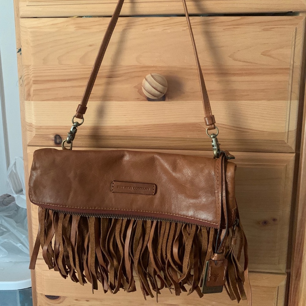 Frye brown leather purse